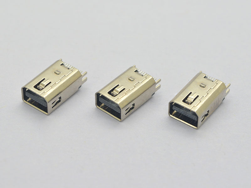 MINI DP 母頭 夾板1.0mm 銅殼