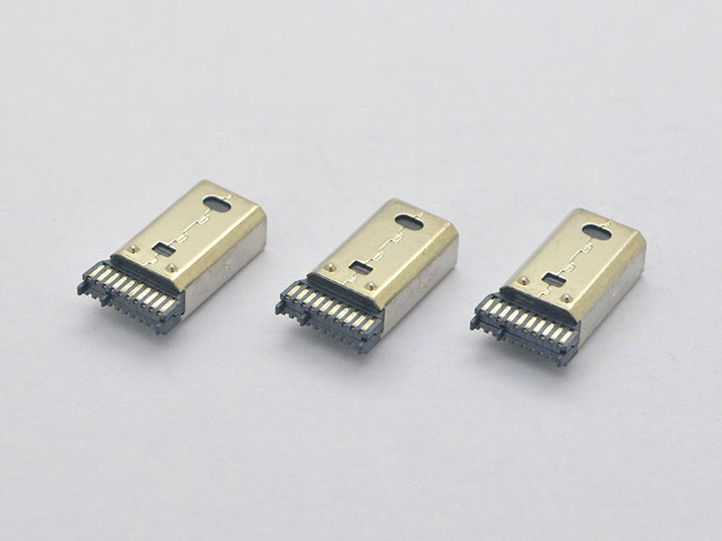 MINI DP 20P 公頭加高0.25款 三個(gè)卡點(diǎn) 三個(gè)柱子 鐵殼 加錫1.2mm