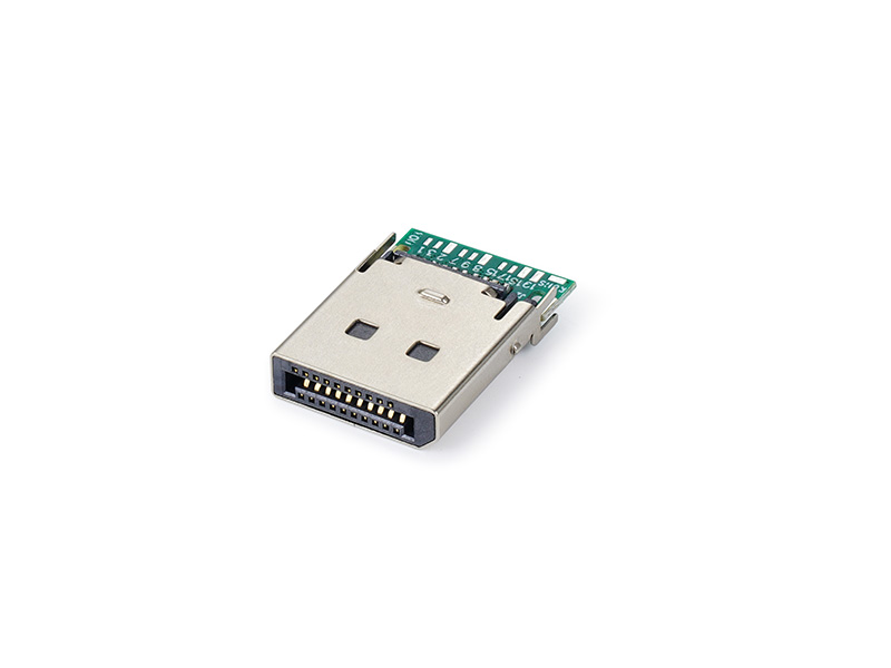 DP 2.1 公頭 夾板式 帶PCB 無卡勾